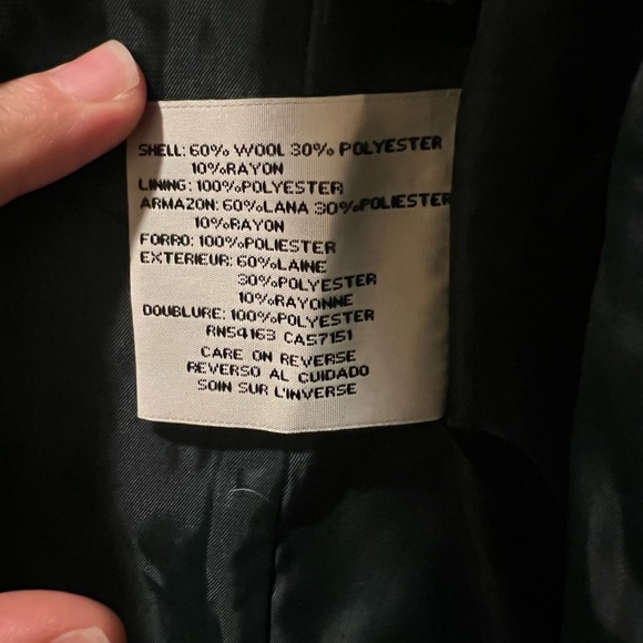 Women’s Kenneth Cole Wool Blend Coat Size 8 - Picture 4 of 5